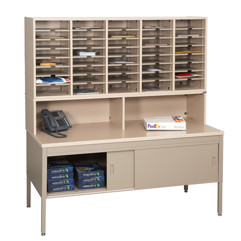 Mail Sorting Shelves & Tables