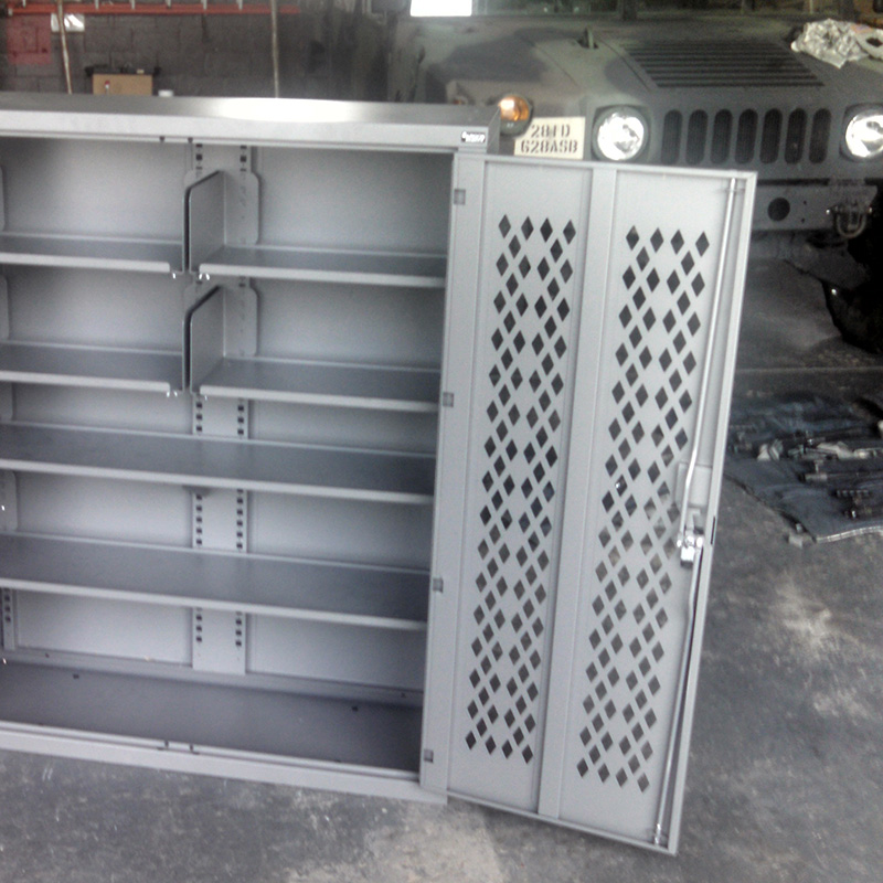 Single-Hinge Door vs. Bi-Fold Door Weapons Storage Cabinet